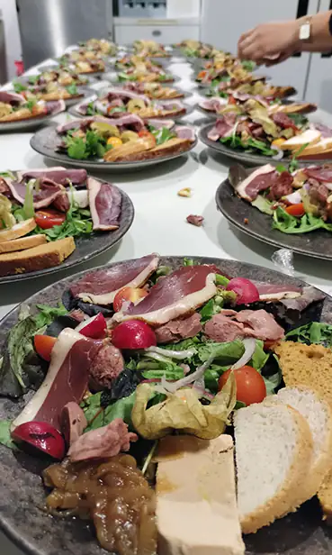 Ensemble d'assiettes